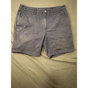 Bonobos Mens Stretch Chino Shorts Slim Blue Inseam 7" Size 31 Casual Golf